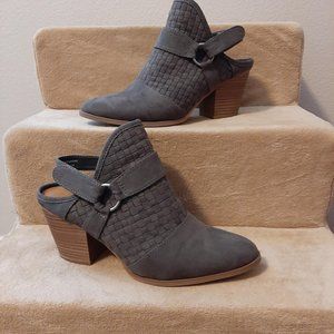 Gray Suede Slip on Mule Size 10